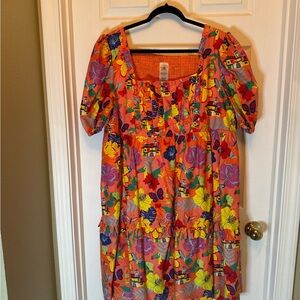 Disney Orange Floral women’s  Dress